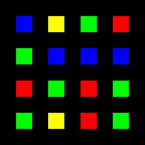 Verschachtelt | Mittig | 04x04 | N=01 | Random #01 | RGBY