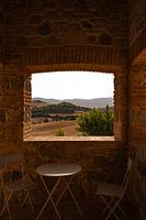 Romantisch beeld Toscane, Val D'Orcia - Italië