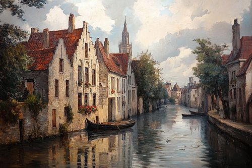 Brugse reien in het ochtendlicht