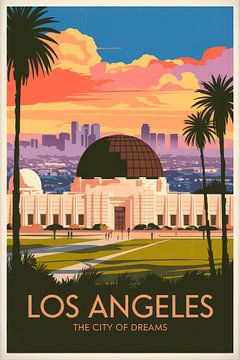 Los Angeles Vintage Travel Poster by Poster Art Shop