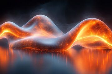 spiritueel leven kosmische energie abstract van Egon Zitter