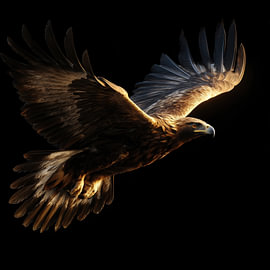 Adler im Flug