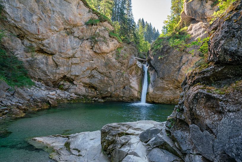 Buchenegger Wasserfall im Sommer von Leo Schindzielorz