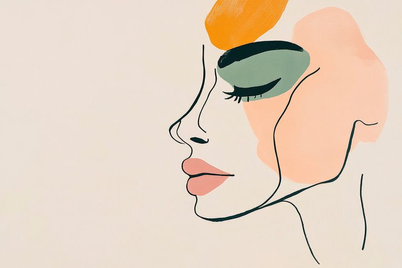 Une beauté délicate aux couleurs douces par Poster Art Shop