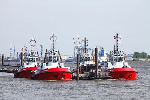 Schlepper-Station im Hafen, Altona, Hamburg, Norddeutschland, Europa
