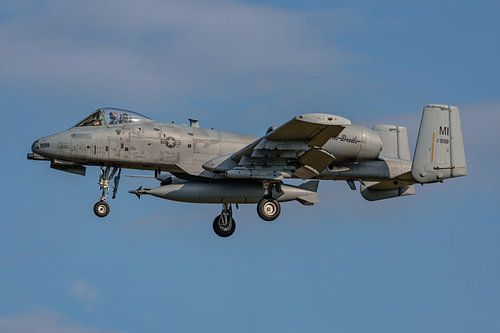 Landende Fairchild Republic A-10 Thunderbolt II.