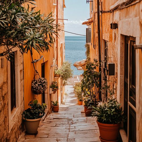 Alley by the sea
