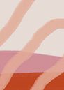 Abstrakte Formen und Linien in Pastellfarben. Terra, Rosa und Lachs. von Dina Dankers Miniaturansicht