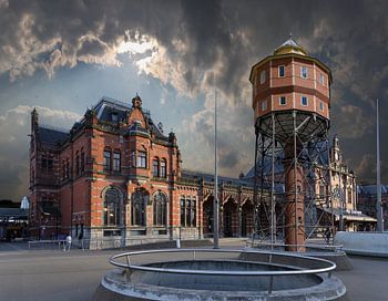 Groningen . Station and Water Tower, The Upstairs Room