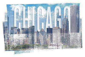 CHICAGO Skyline | Vintage von Melanie Viola