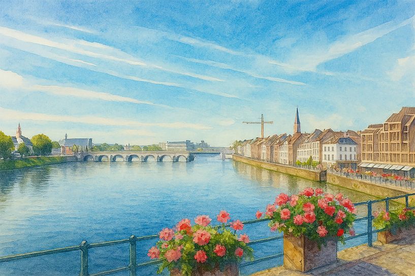 Maastricht st. Servaas bridge by Bert Quaedvlieg