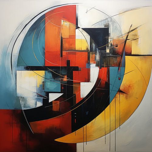 Abstract background of colours and shapes