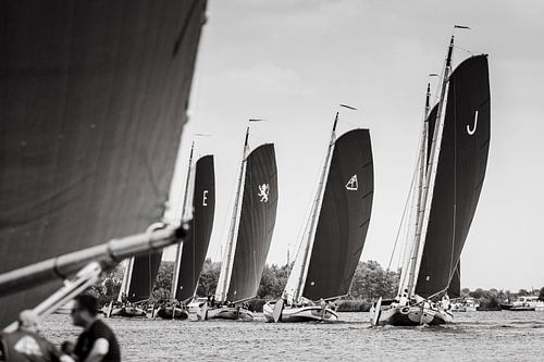 SKS skutsjesilen bij Grou Friesland