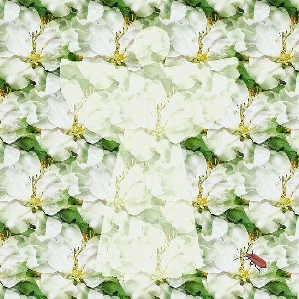 White angel in white blossom by Ruben van Gogh - smartphoneart