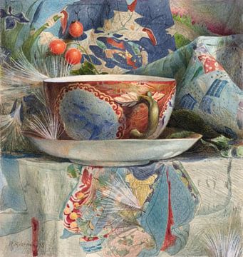 Stilleven theekopje ca. 1876 van Gisela- Art for You
