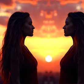 Double der Schönheit bei Sonnenaufgang von Segaspics