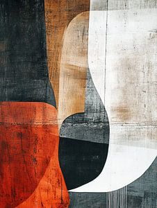 Plaines abstraites rouges | Modernes