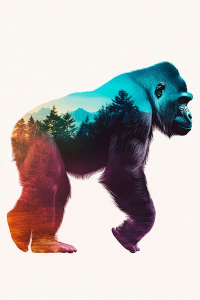 Nature and gorilla by Poster Art Shop