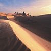 Dunes dans le désert de sable d'Oman sur Jean Claude Castor