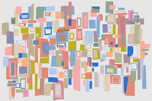 Kleurrijke stedelijke ramen