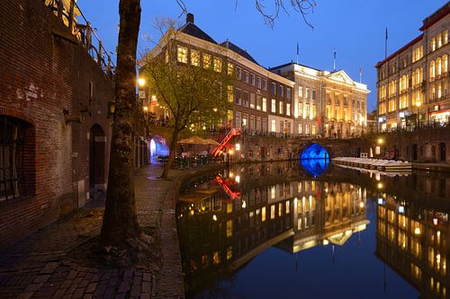 Oudegracht in Utrecht between Bezembrug and Stadhuisbrug