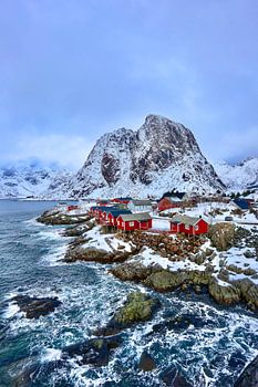 Aussichtspunkt Scenic Hamnoy auf den Lofoten in Norwegen