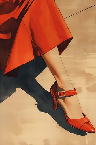 Dance of the Red Skirt by Color Square