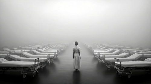 Verpleegster in de mist