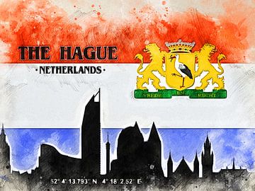 Den Haag van Printed Artings