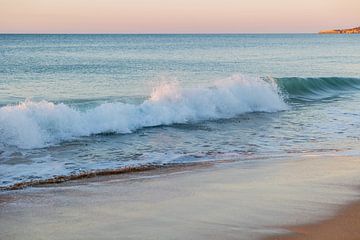 Waves in the sea I Algarve Portugal by Lydia