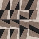 Textile linen neutral geometric minimalist art in earthy colors VI by Dina Dankers thumbnail