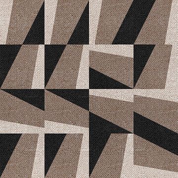 Textil-Leinen neutrale geometrische minimalistische Kunst in erdigen Farben VI von Dina Dankers