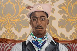 Ein eleganter Mann mit Baskenmütze von Damilare Jamiu