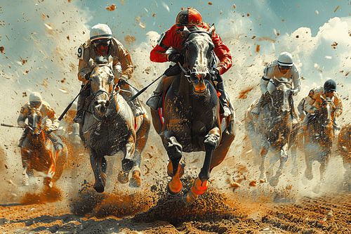 Elegantie in het spel - dynamische polo-actie in een artistieke presentatie