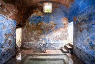 Verlassenes blaues Spa. von Roman Robroek – Fotos verlassener Gebäude Miniaturansicht