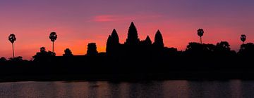 Lever du soleil à Angkor Vat, Cambodge sur Henk Meijer Photography