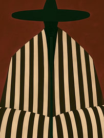 anonyme Figur aus einem Western von Art in color