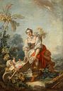 Fragonard, Jean-Honoré - The Joys of Motherhood by 1000 Schilderijen thumbnail