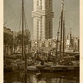 Alte Postkarte Coolturm, Rotterdam von Frans Blok