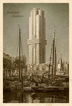Vintage postcard Cooltoren, Rotterdam