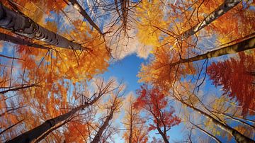 Bomen in de herfst artistiek van TheXclusive Art