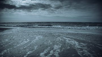 Golf bij de zee van Vorupør van Derlach Photography