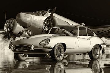 De Jaguar E Type uit 1960 van Jan Keteleer