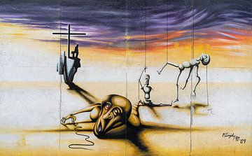 Berlijn East Side Gallery Graffiti van Jeroen Kleiberg