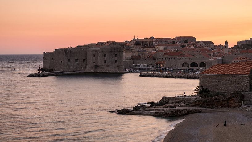 Dubrovnik Zonsondergang van Scott McQuaide