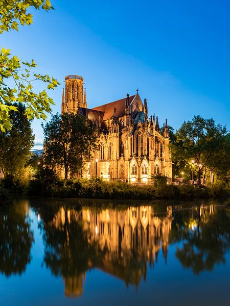 St. John's Church at the Feuersee in Stuttgart-West by Werner Dieterich