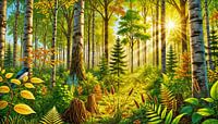 sunny forest