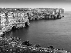 Rocky coast of Gozo - The cliffs of Sannat by Orangefield-images