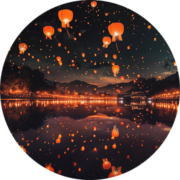 Lantern festival In Pingxi Taiwan van TheXclusive Art