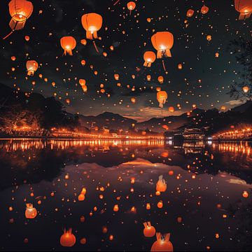 Lantern festival In Pingxi Taiwan van TheXclusive Art